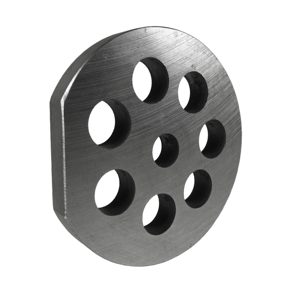 Grinder Plate #12 - 1/2 Hole w/ 1 Flat Edge