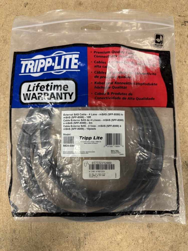 Tripp Lite Model S524-03M 3m External SAS Cable