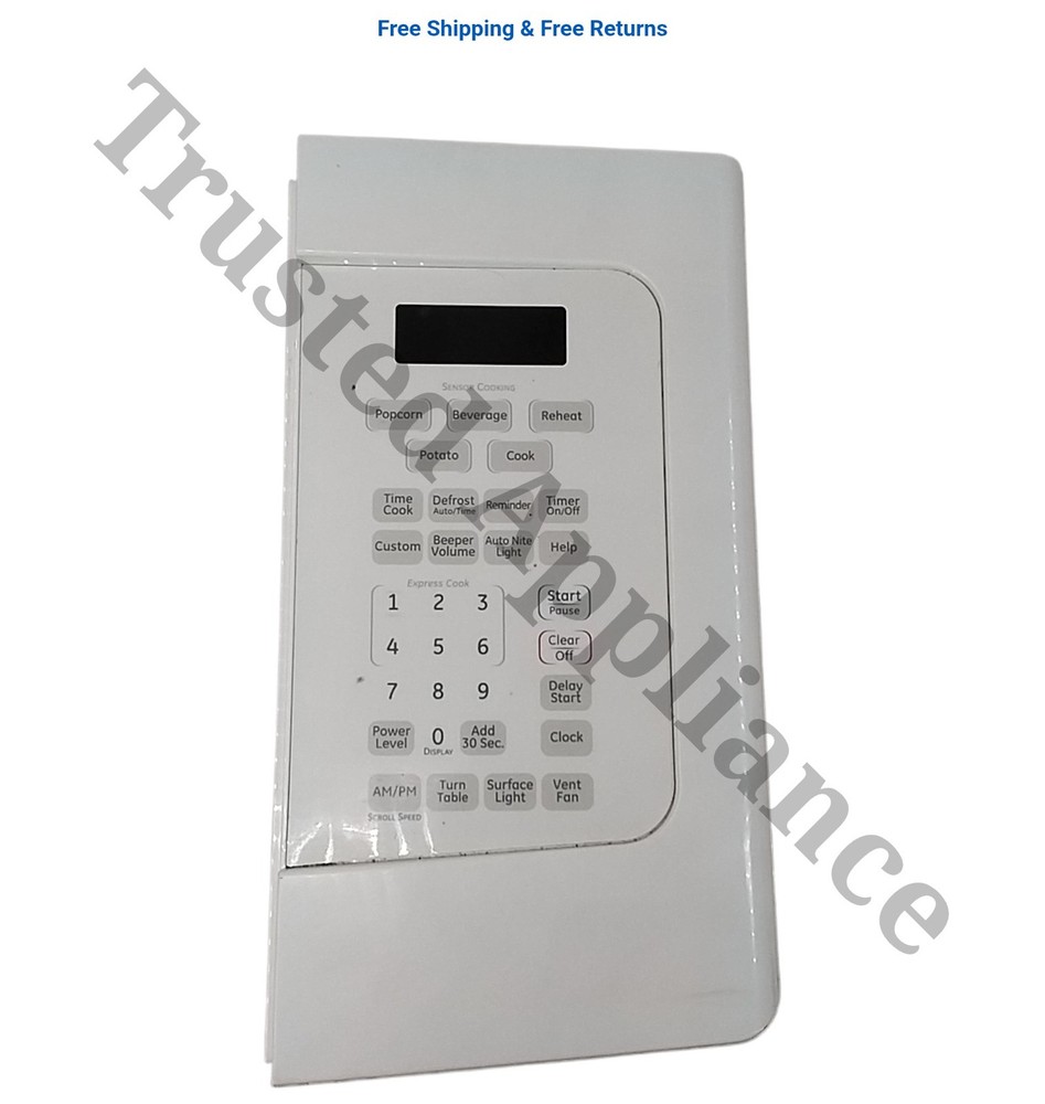 GE Microwave Control Panel Console WB07X11041 WHITE