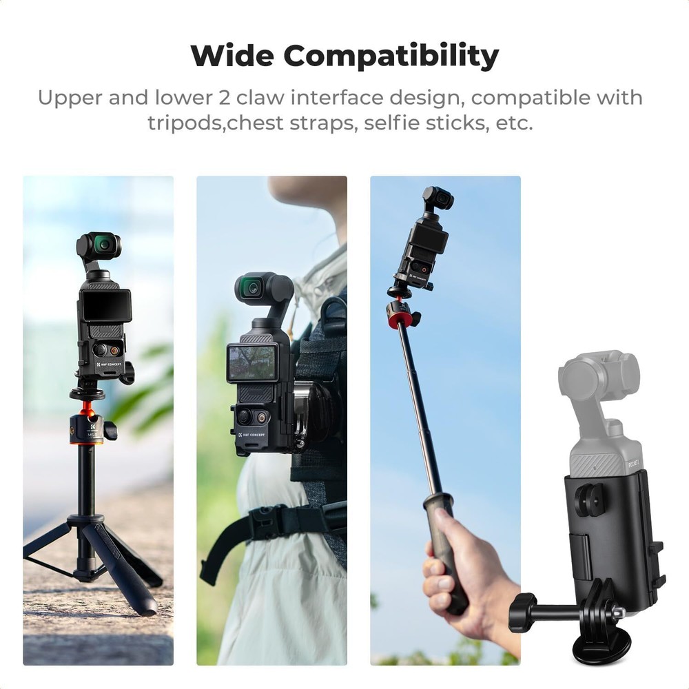 K&F Concept Bracket Expansion Adapter for DJI OSMO POCKET 3 Camera Frame Mount
