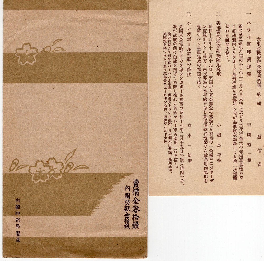 WW2 Japanese Naval Postcard Folder
