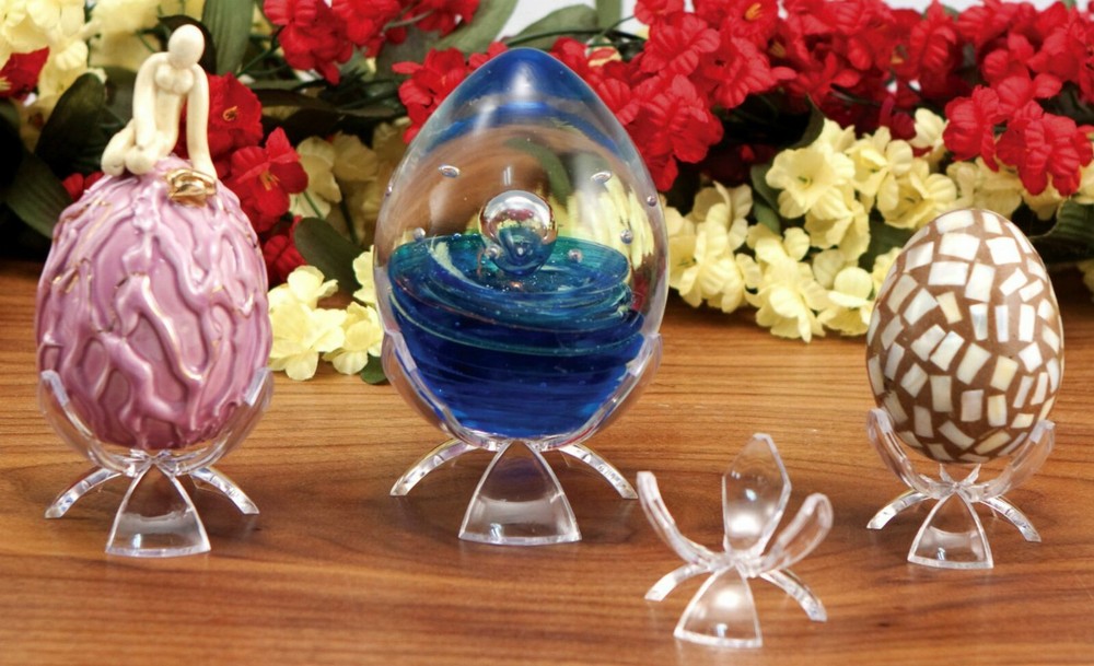 *3 Reversible 1-3/8" Tulip Display Stand For All Medium Eggs
