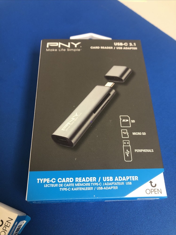 PNY USB-C 3.1 Card Reader/USB Adapter Transfer & Share Content