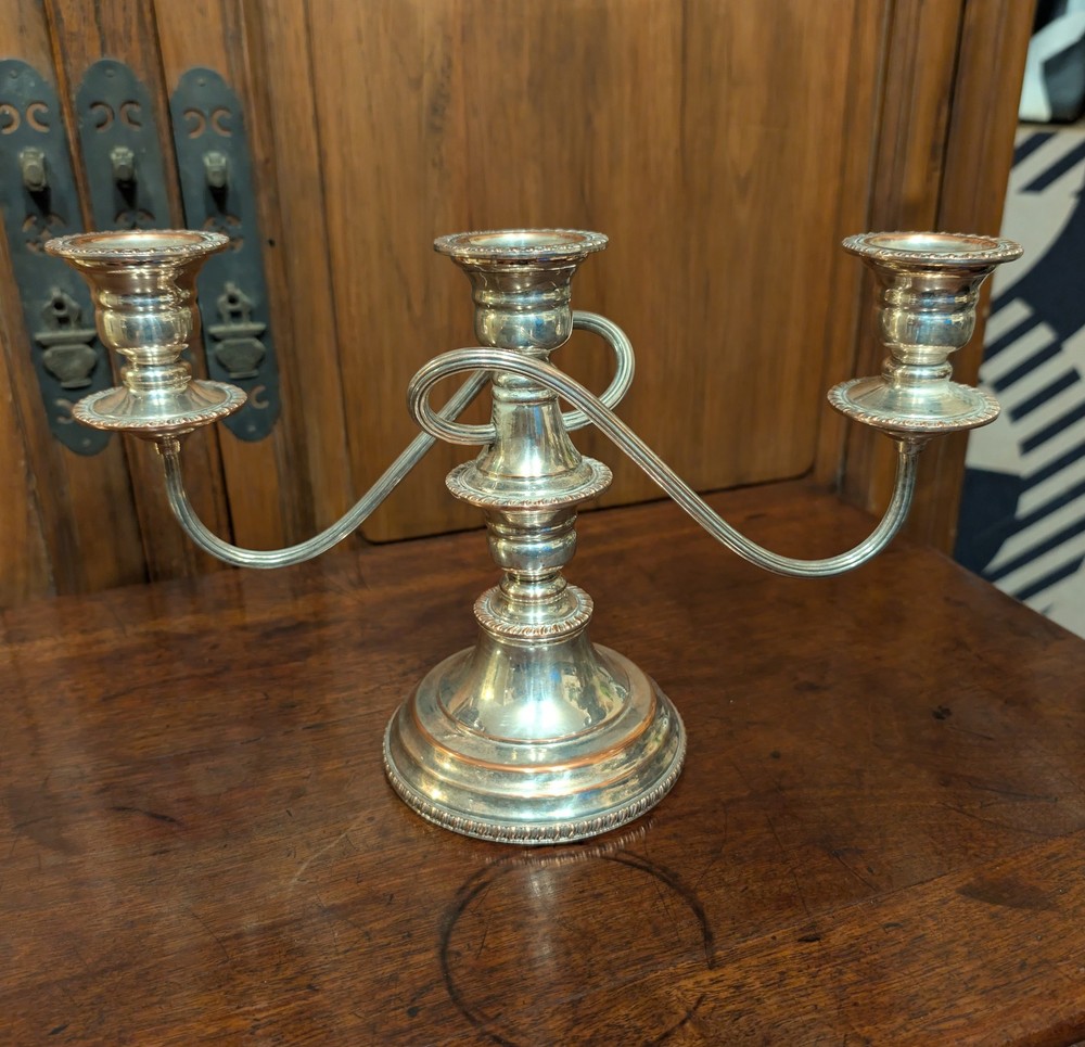 Vintage Silver Plated Candelabra