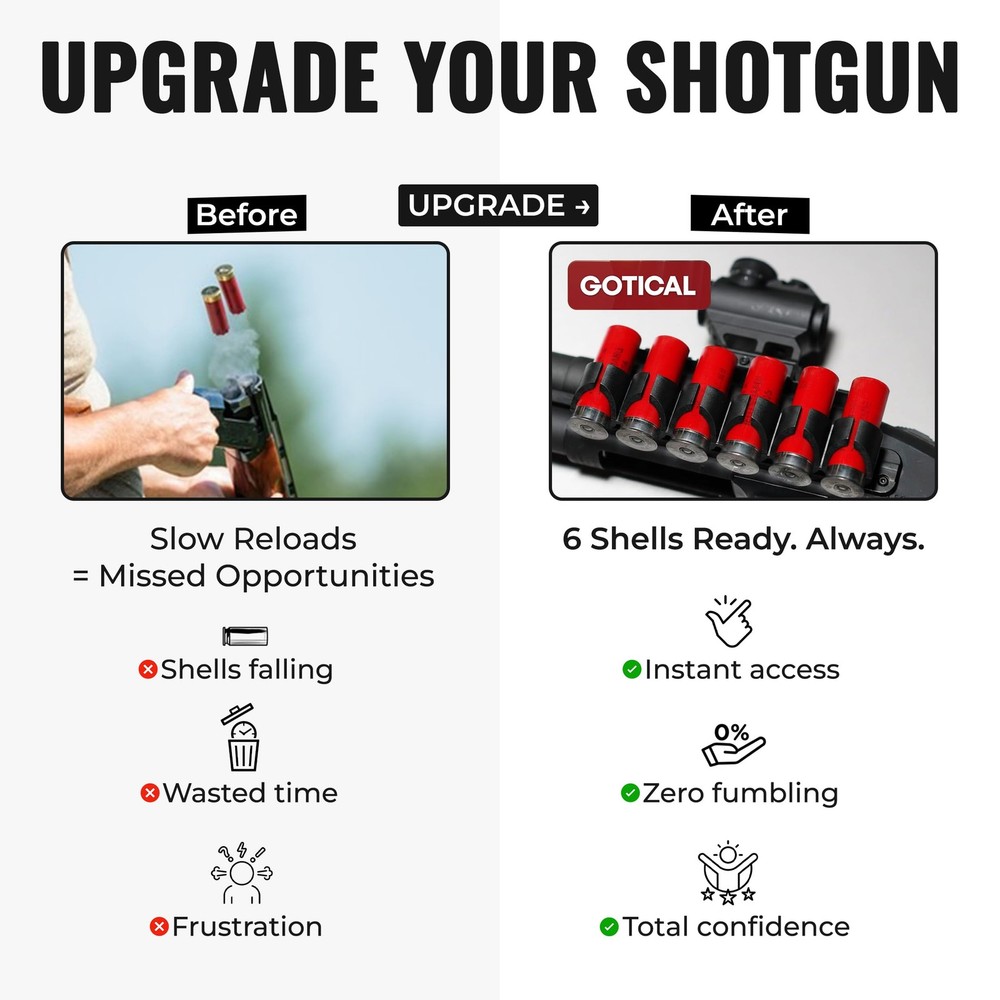 Gotical Receiver Mounted Shell Carrier Side