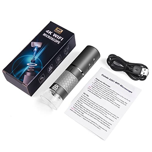 4K WiFi Digital Microscope Camera for iPhone Android Phone and WiFi Microscope