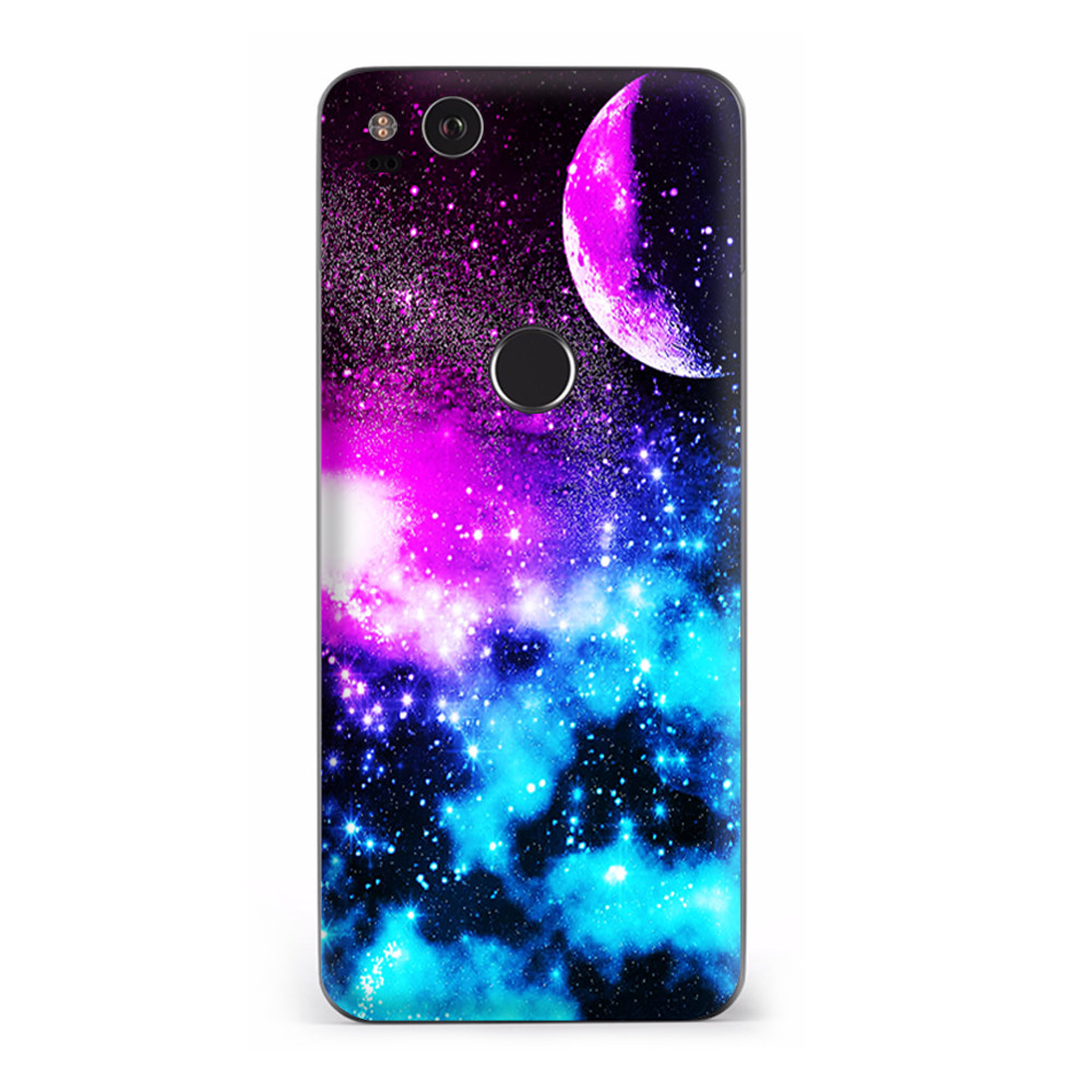 Google Pixel 2 Skins Decal Wrap Galaxy Fluorescent