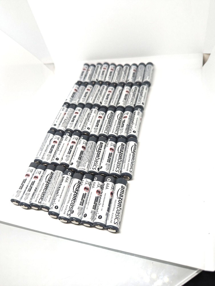 Amazon Basics Alkaline Batteries 50 / 100 Pack AAA Industrial New