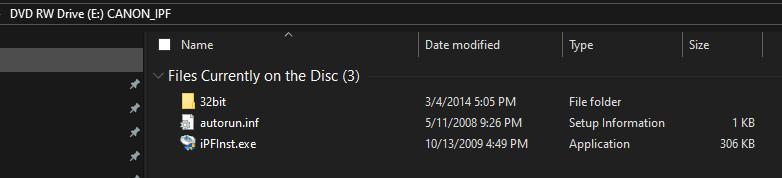Canon IPF8400 Plotter, OEM 32 bit installation single DVD/CD