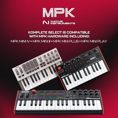 Akai Professional MPK Mini IV USB-C MIDI Keyboard Controller for Grey
