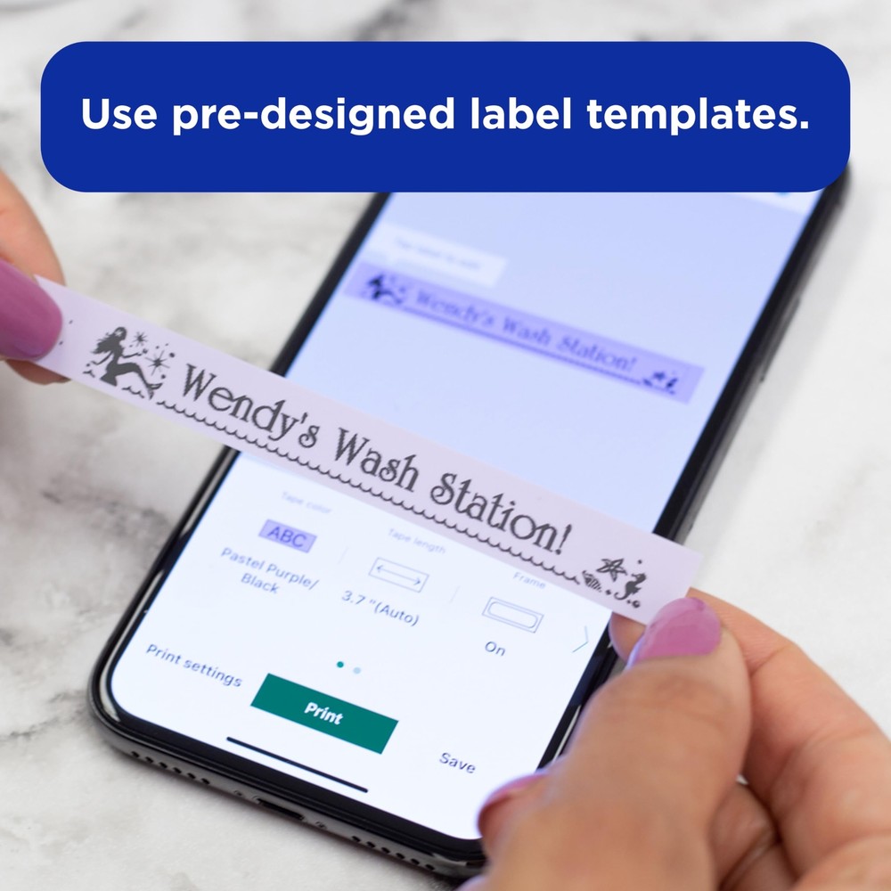 Brother P Touch Cube Bluetooth Label Maker Personalized Labels from Phone
