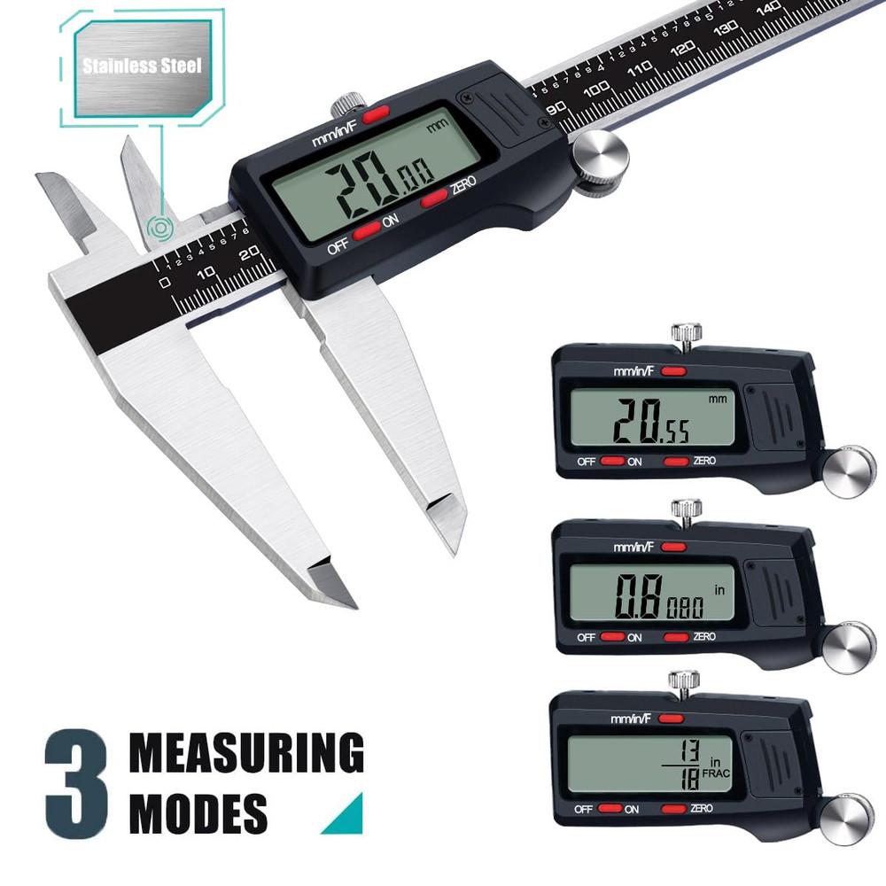 Micrometer Caliper Tool, 12Inch Digital Caliper, Vernier Caliper with Stainless
