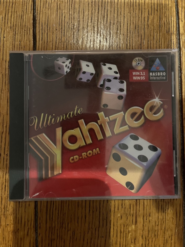 Ultimate Yahtzee PC CD-ROM Video Game Hasbro Interactive Windows 3.1/95 1996