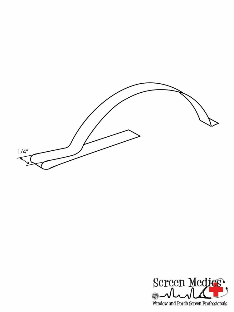 10 pack Leaf Springs - corner type for window screen frames