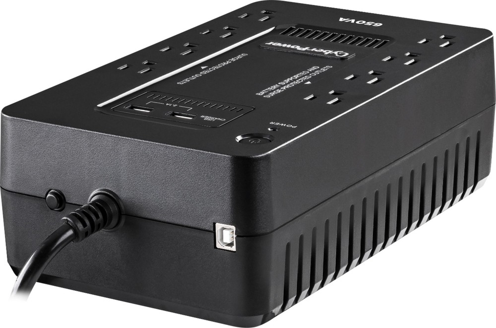 CyberPower - 650VA Battery Back-Up System - Black
