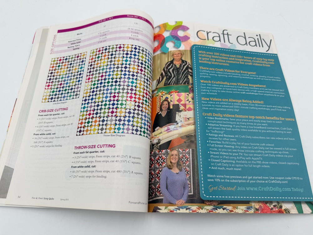 Various Quilting Magazines Projects and Patterns