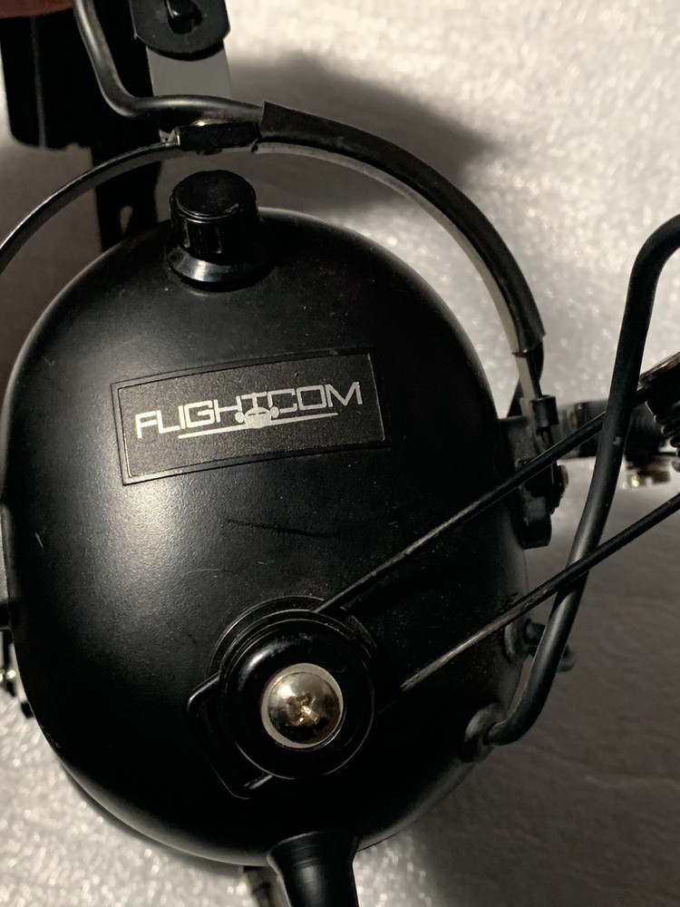 Flightcom Headset with Sonetics A-7A Microphone - Pre-Owned