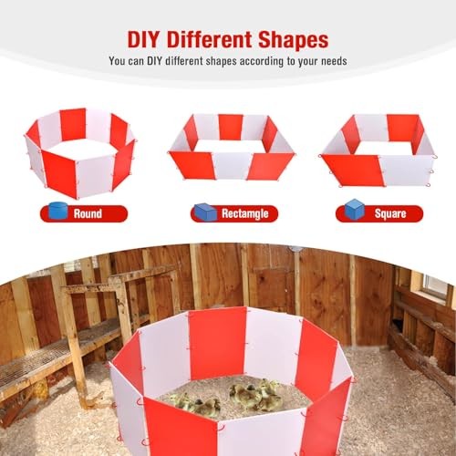 Brooder Box for Chicks, Adjustable Shape & Large Chicken Brooder Start Kit--A