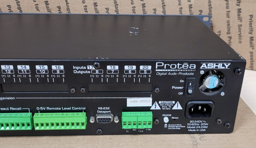 Protea 24.24M Audio Matrix Processor 4-Input 4-Output (TESTED)