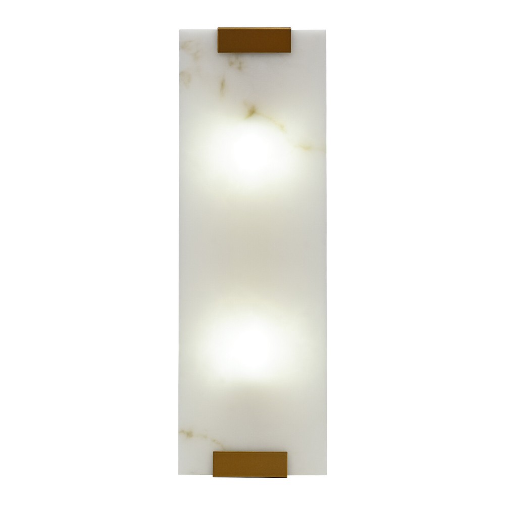 Rectangular G9 Light Wall Lamp Hand-Carved Alabaster Sconce Bedroom Kitchen US