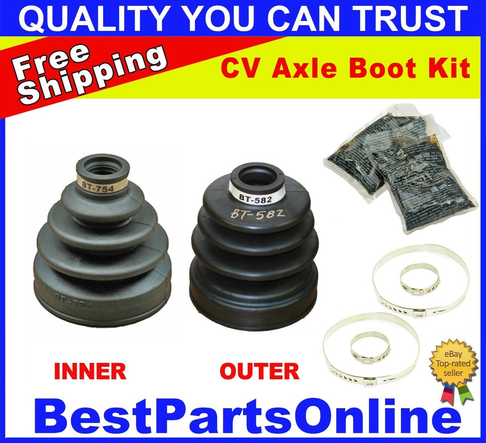 CV Axle Boot Kit for Chevrolet Tracker 1999-2004 Front Inner & Outer