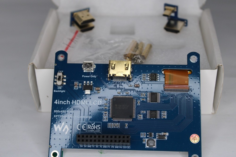 4 inch HDMI LCD IPS Display 800x480 Resistive Touch Screen HDMI AI Raspberry PI