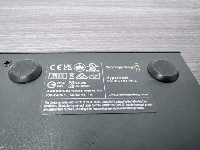 Blackmagic Design HyperDeck Studio HD Plus (BMD-HYPERD-ST-DCHP)