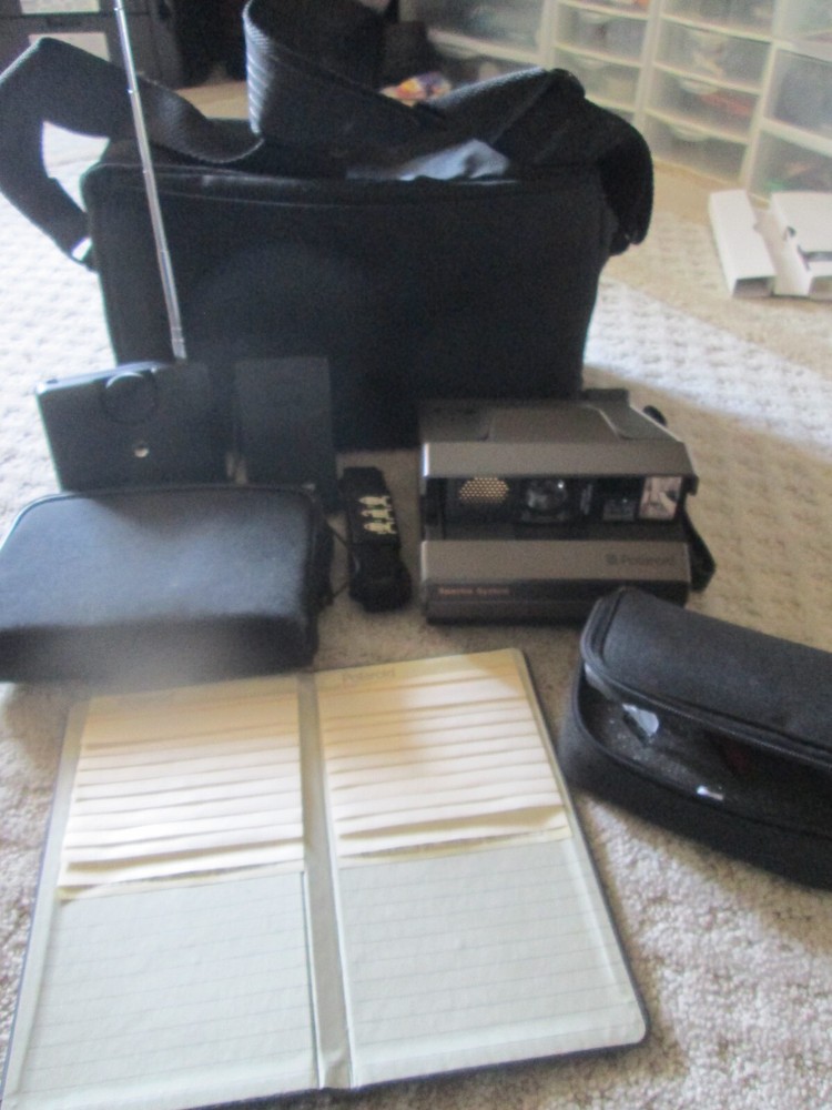 Polaroid Spectra System Camera + Filter Lens w/Bag + Receiver 7030 + Transmitter