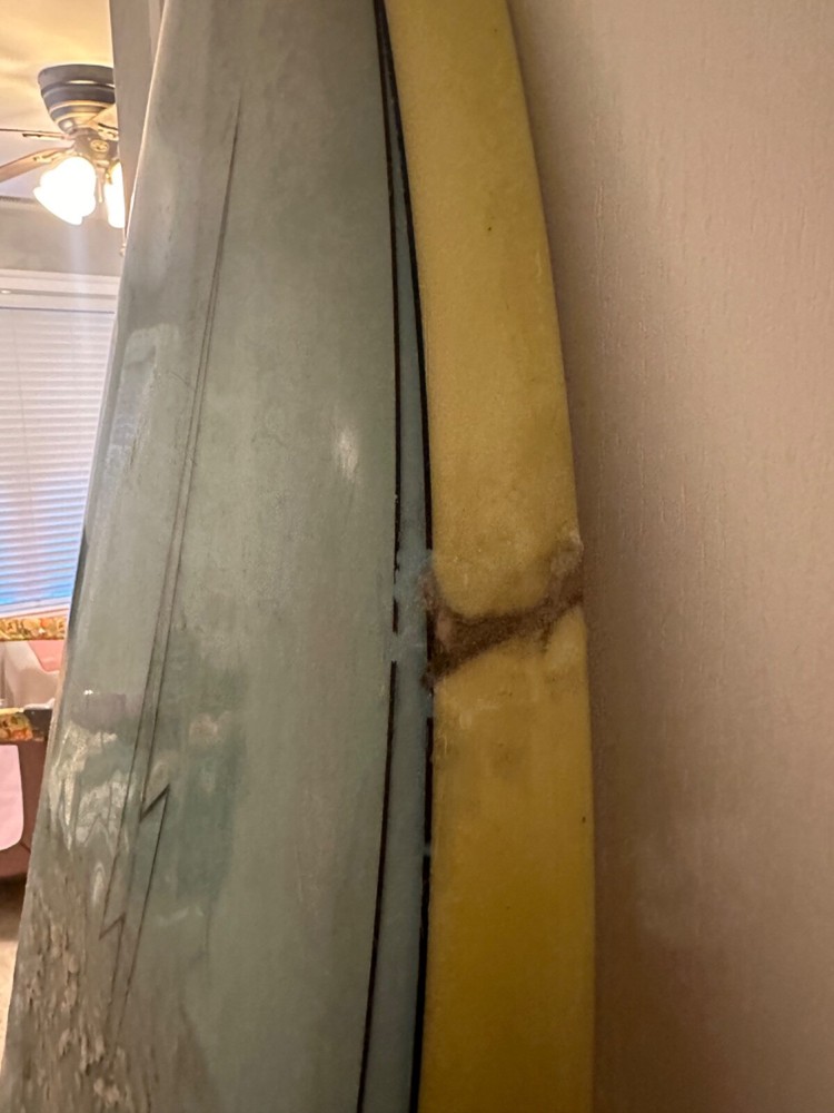 Vintage 1970’s Lightning Bolt Surfboard