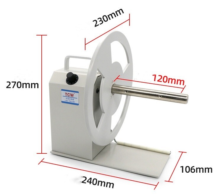 TCW-T6 Automatic Label Rewinding Machine Bar Code Label Rewinder Two-way Label