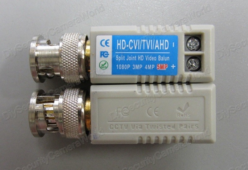 2SET High Performance Mini CCTV BNC Video Balun
