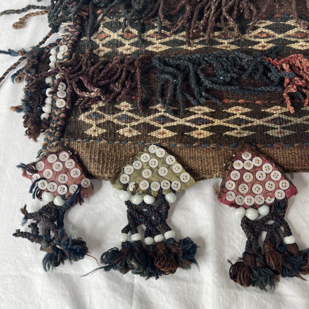 Antique Woven Wool Nomad Camel Saddle Bag