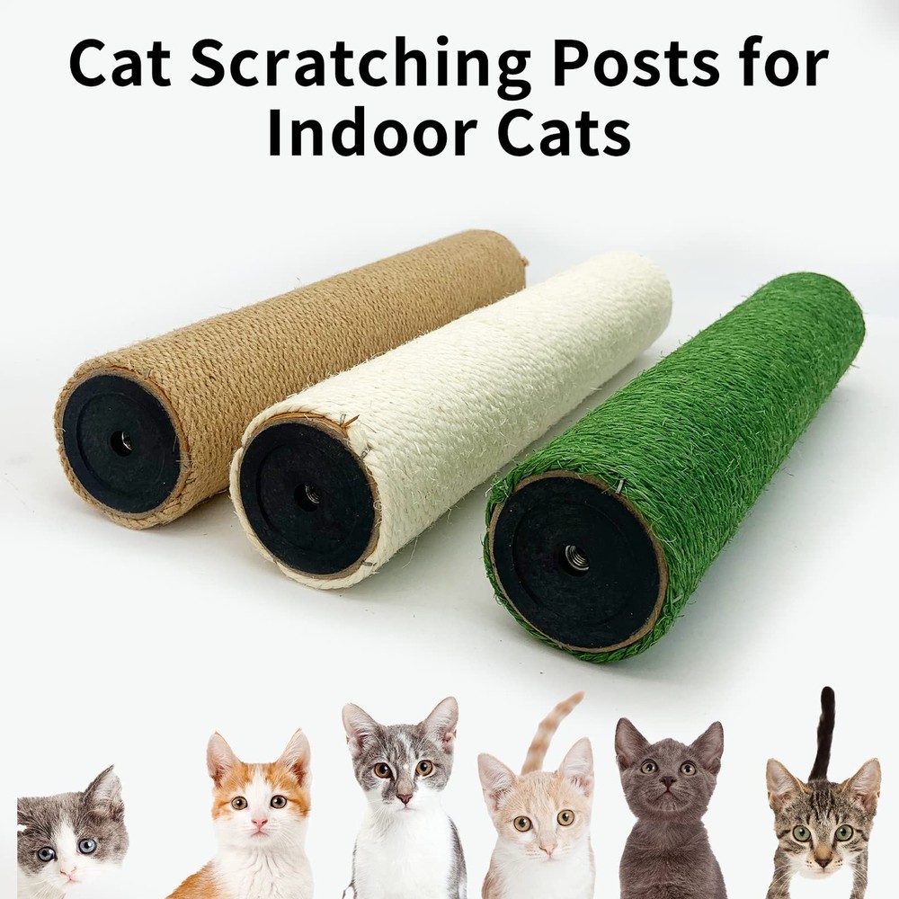 4Pcs Cat Scratching Post Replacement for Indoor Cats 15.7in Cat Scratch Post ...