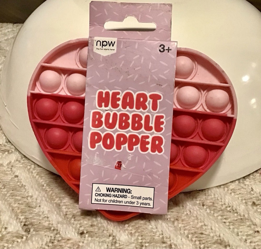 NEW Heart Bubble Popper - Ages 3+