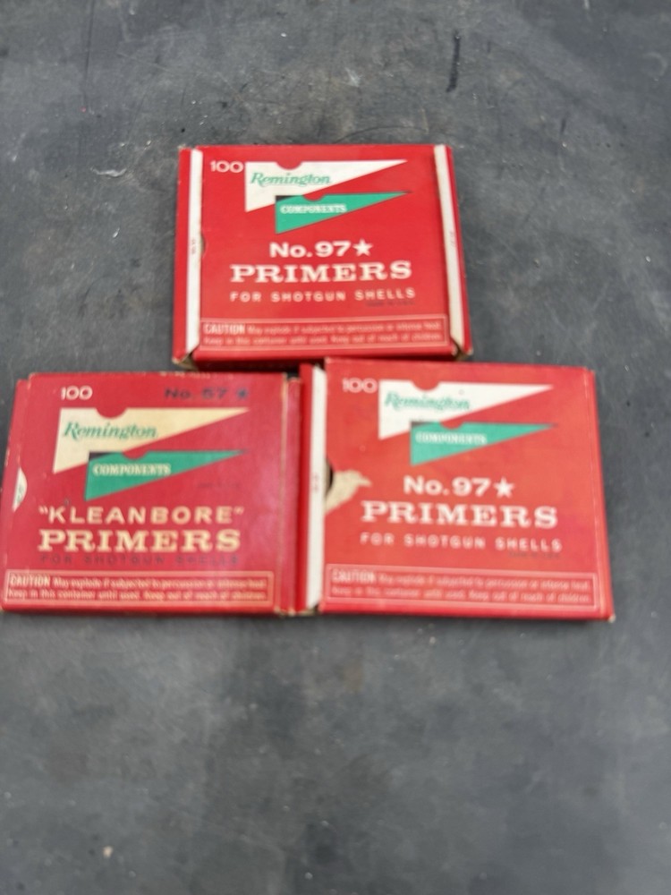 Vintage Remington Primers Empty Boxes Components No.97 Kleanbore