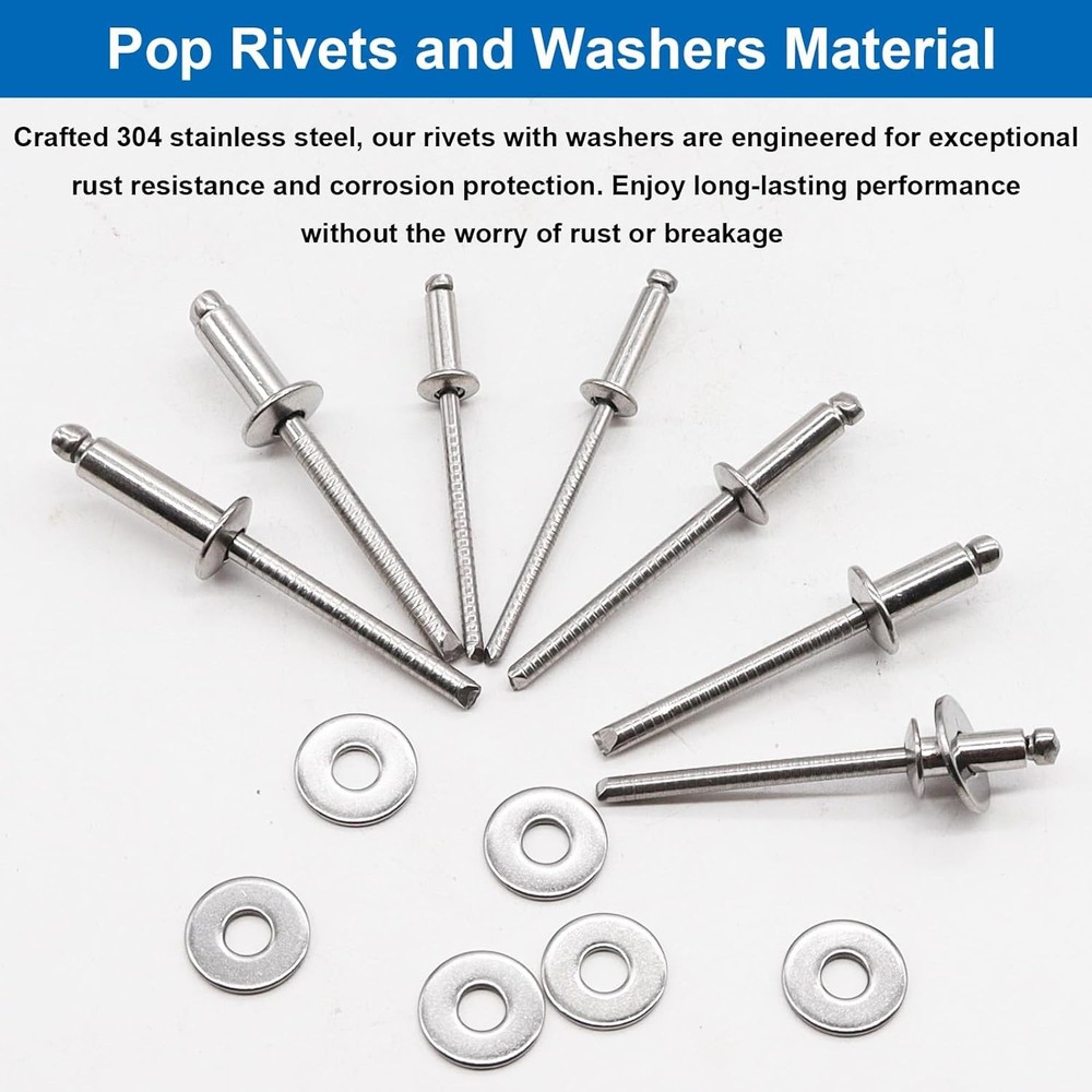 Stainless Steel Pop Rivets Assortment