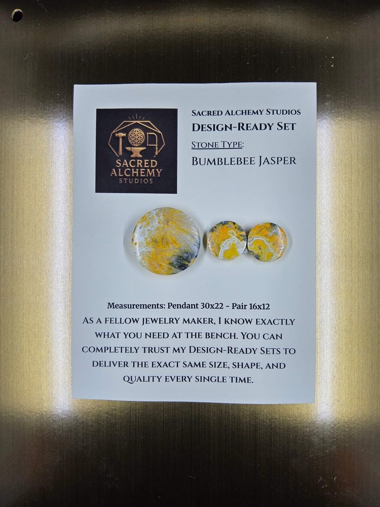 Circle Shape - Bumblebee Jasper - Design-Ready Set