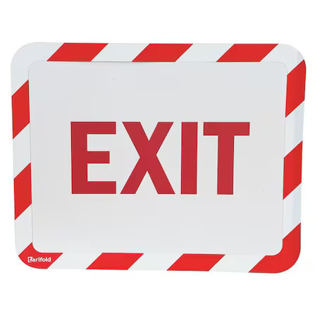 Tarifold P194993ex Sign Holder, Adhesive, Exit, Pk2