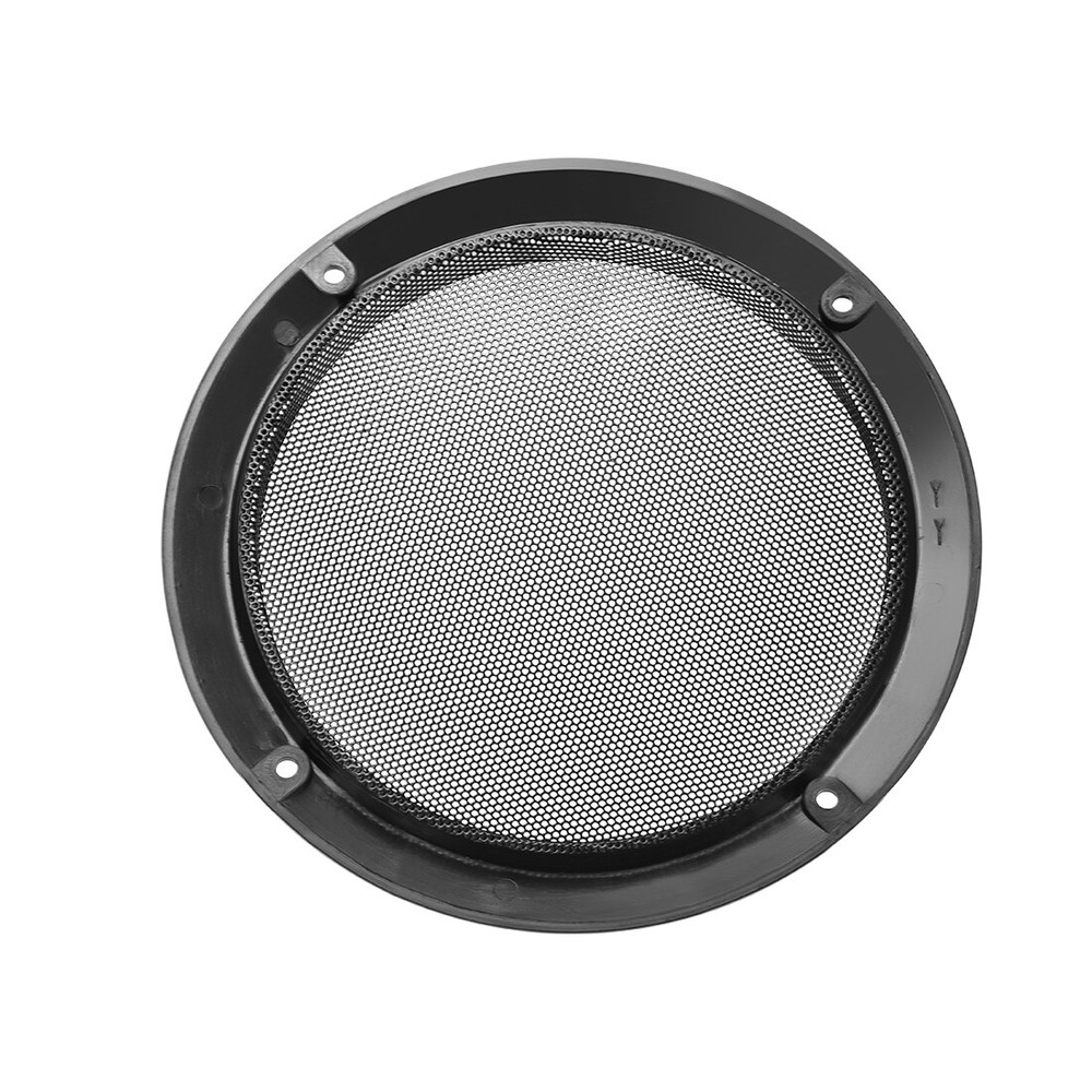 2pcs 6.5" Grill Mesh Decorative Circle Woofer Guard Protector Cover Black