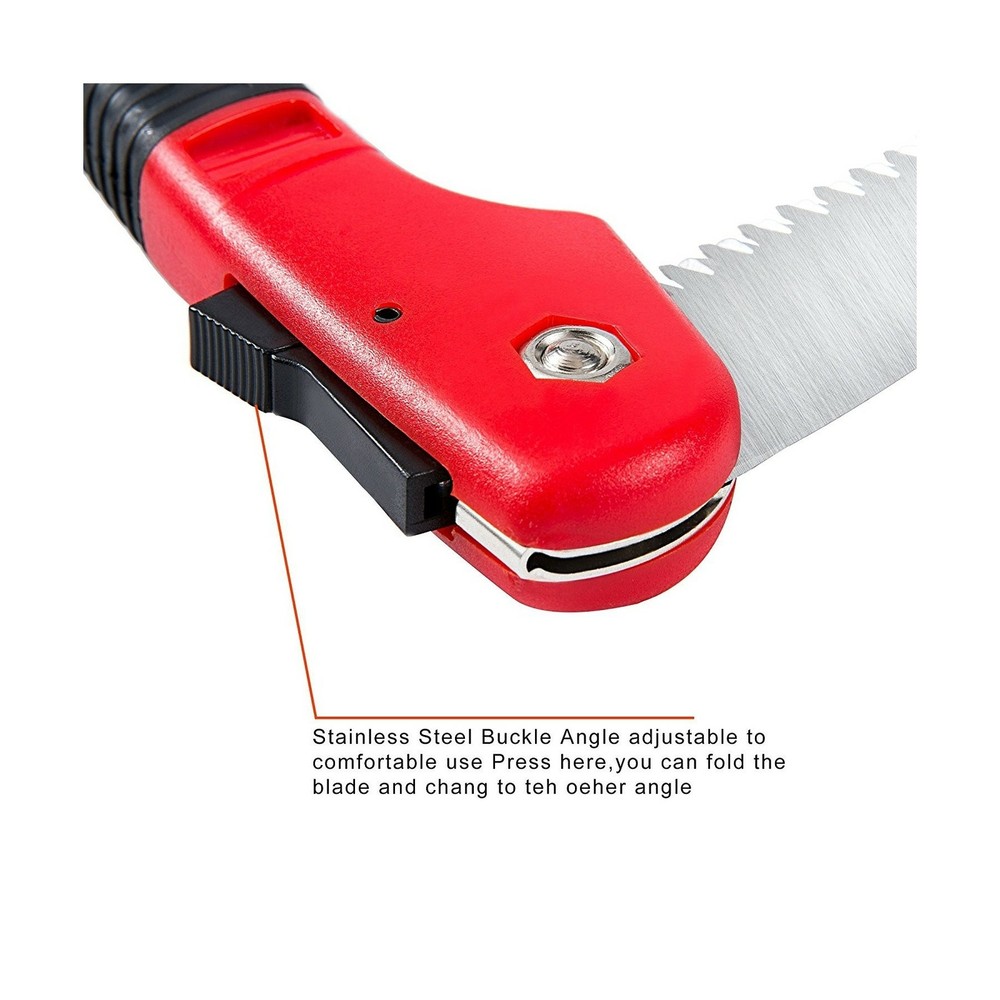 Folding Hand Camping/Pruning Saw Rugged 7.7 Razor Tooth Sharp Blades Solid Grip