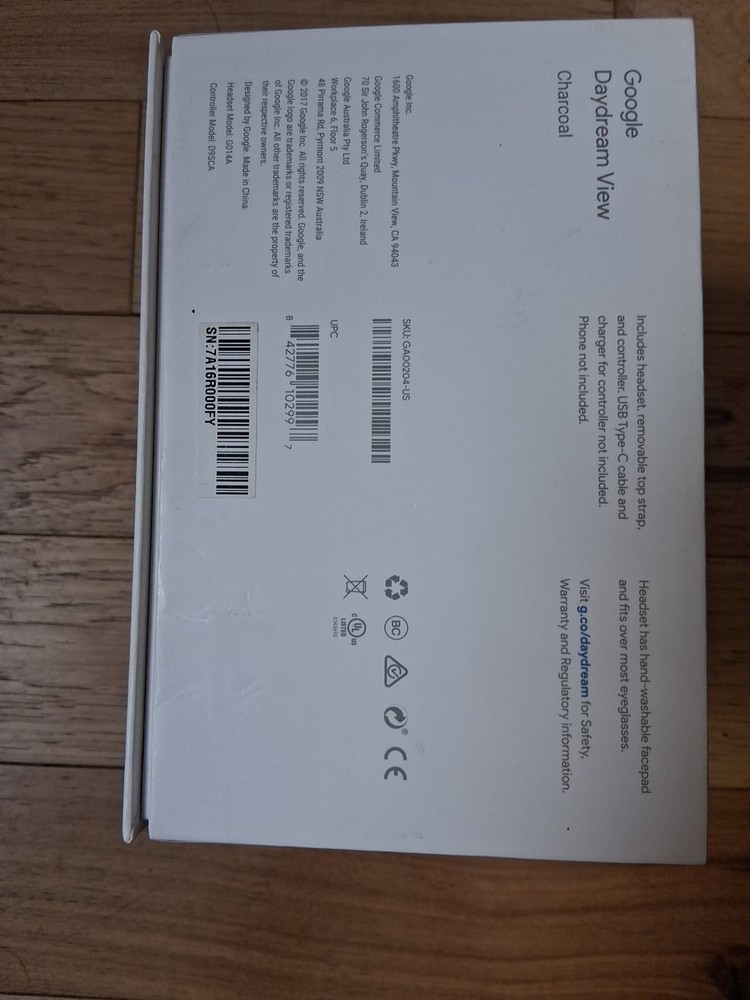 Google Daydream View VR Headset - Charcoal