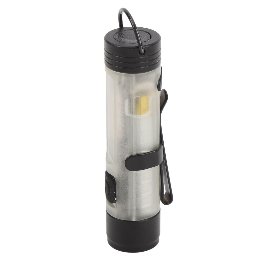 Compact LED Flashlight USB Rechargeable Pocket Flashlight with Clip and Magnet