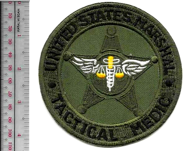 US Marshal Service USMS MEDIC EMS Qualified Service Patch acu