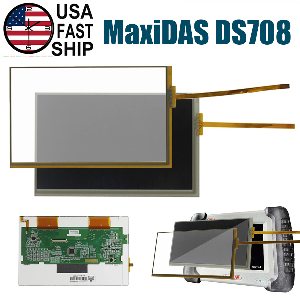Replacement LCD Display Screen Digitizer Touch Assembly For Autel MaxiDAS DS708