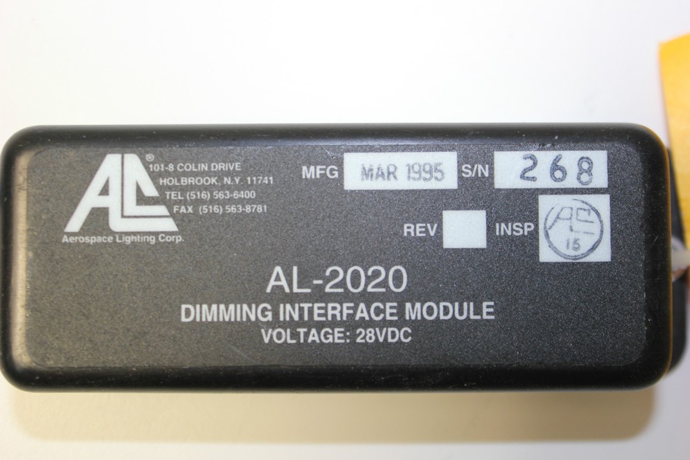 Aerospace Lighting Corp 28 Volt Dimming Interface Module, Model P/N: AL-2020