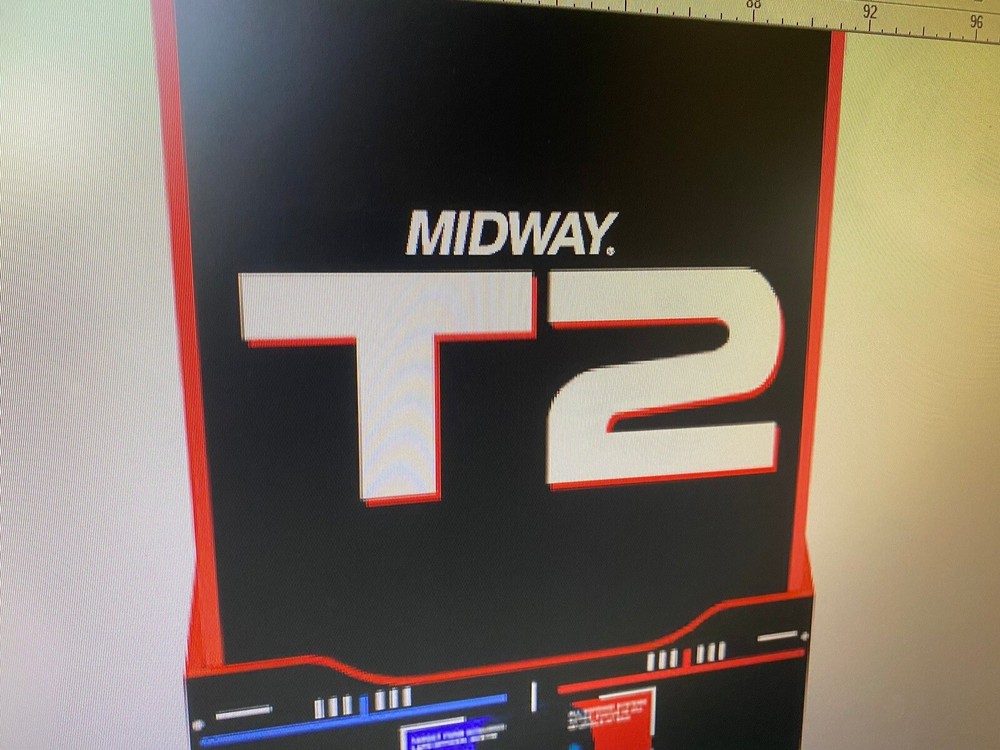 Arcade 1 up Terminator 2 midway Decals