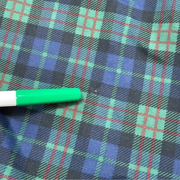 Sunderland Plaid long sleeve pullover golf windbreaker Large 9207