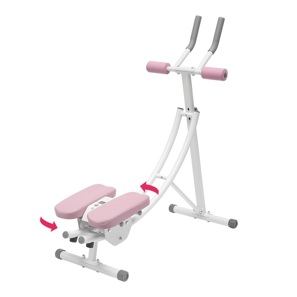 Ab Abdominal Exercise Machine Foldable Home Gym Workout Sit Up Bench Trainer