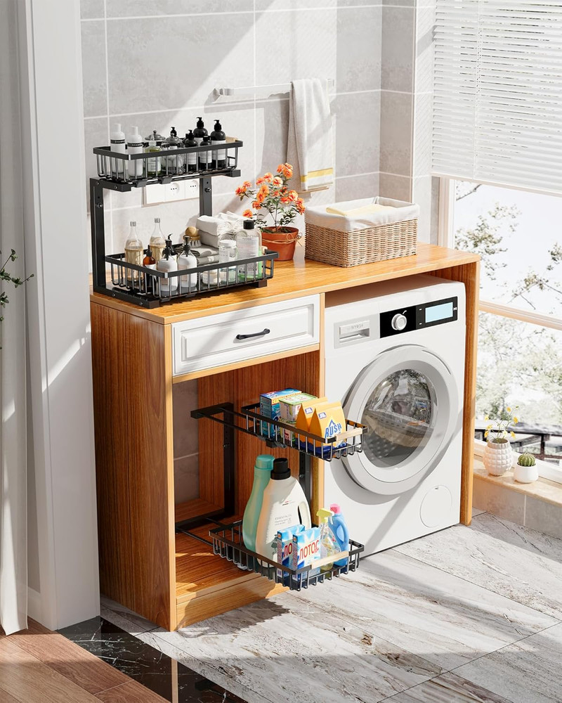 Under Sink Organizer Storage for Families: Pull Out Storage Undersink Organizers