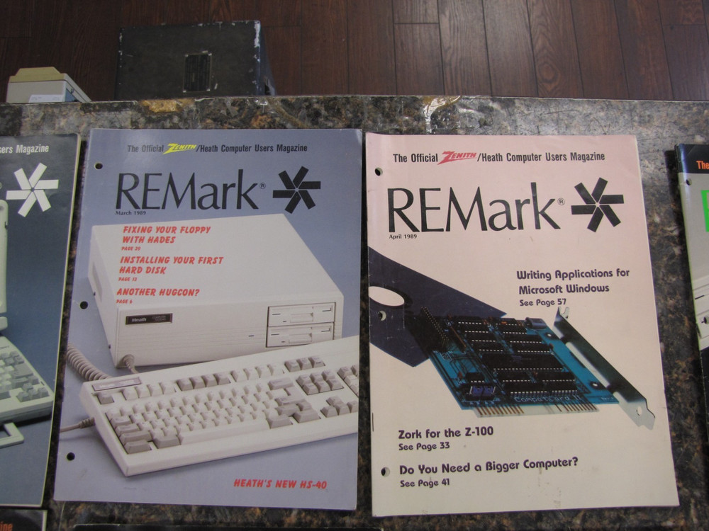 1989 REMark Heath Zenith User Group Magazines Computer Advertisements JAN-DEC
